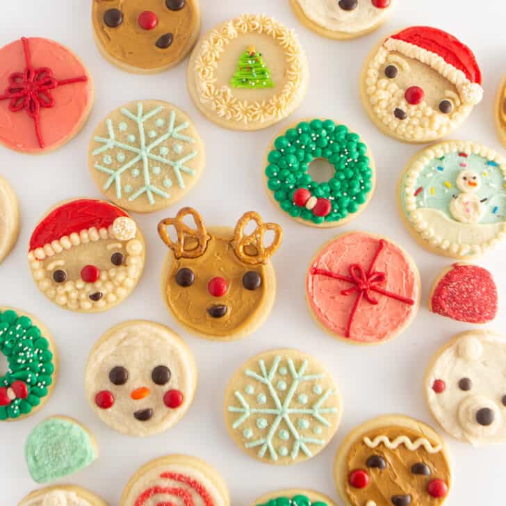 12 EASY Circle Christmas Cookies