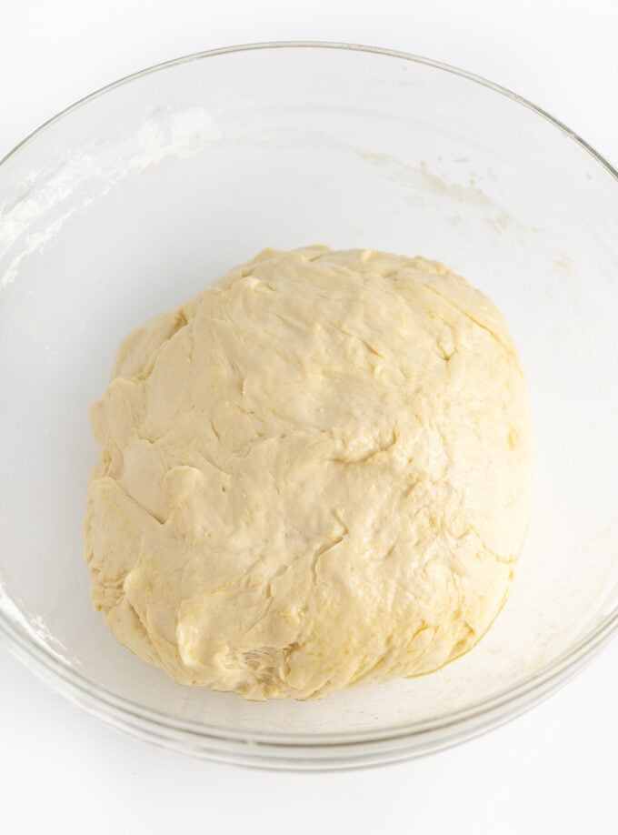 ball of sheet pan pizza dough