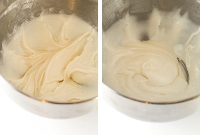 Mixing consistency for Royal Icing for Sugar Cookies
