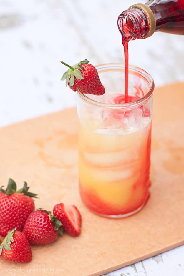 Summer Spritzer | Use Orange Juice, Lemon-Lime Soda, and Grenadine | Design Eat Repeat
