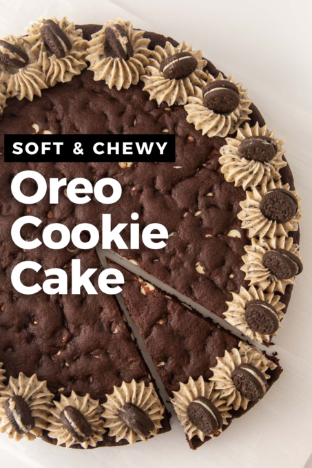 Soft & Chewy Oreo Cookie Cake